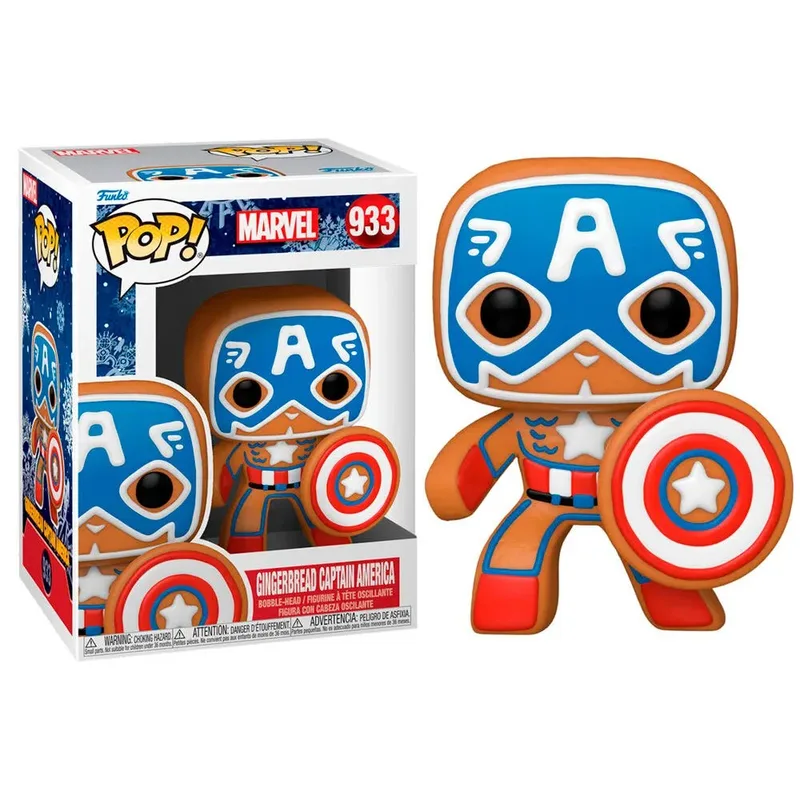 Marvel Funko Pop Vinyl: Gingerbread Captain America by Funko – cover 3 of 3