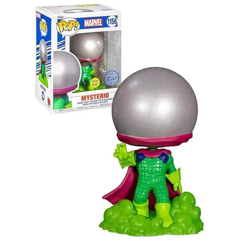 Marvel Funko Pop Vinyl - Glow in the Dark Mysterio van Funko – cover 6 van 6