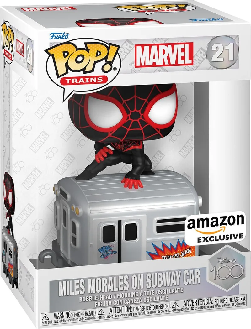 Marvel Funko Pop Vinyl: Miles Morales on Subway Car (Amazon Exclusive) van Funko – cover