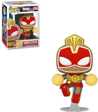 Marvel Gingerbread Funko Pop Vinyl: Gingerbread Captain Marvel van Funko – cover 1 van 3