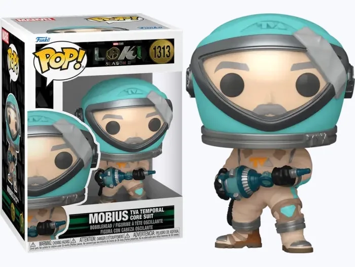 Marvel Loki Funko Pop Vinyl: Mobius in TVA Temporal Core Suit van Funko – cover 1 van 2