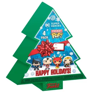 Marvel Pocket Pop Holiday Tree 4-Pack - Baby Groot, Thor, Spider-Man, Groot (Glow in the Dark) by Funko – cover 2 of 2