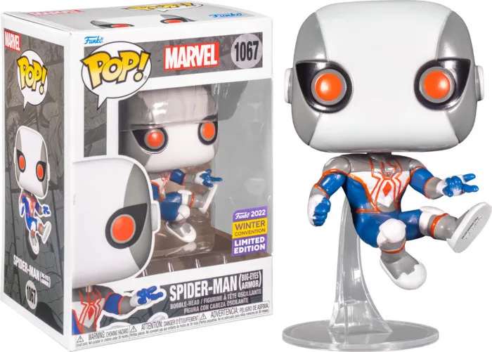 Marvel Spider-Man Funko Pop Vinyl: Spider-Man (Bug-Eyes Armor) (Convention Limited Edition) by Funko – cover 1 of 2