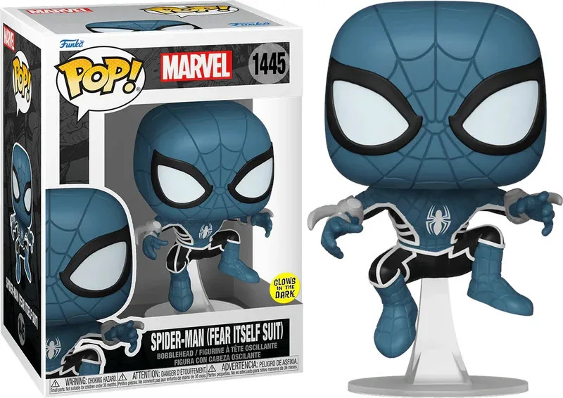 Marvel Spider-Man Funko Pop Vinyl: Spider-Man (Fear Itself Suit) GITD by Funko – cover