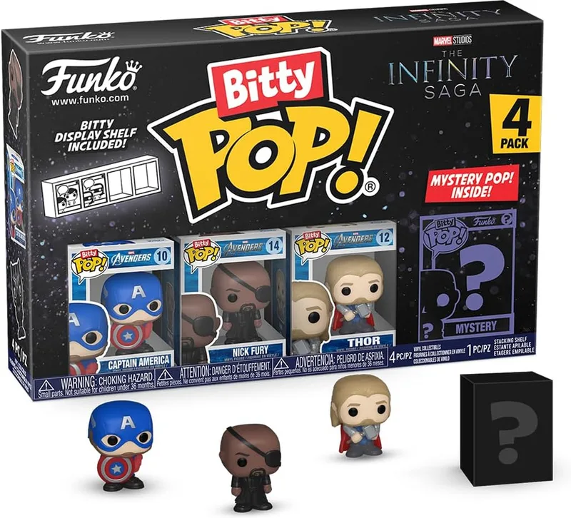 Marvel Studios Funko Bitty Pop! 4-Pack: Captain America / Nick Fury / Thor by Funko – cover