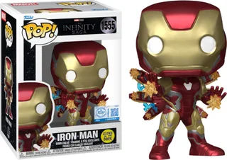 Marvel The Infinity Saga Avengers End Game Funko Pop Vinyl: Iron Man (Glow in the Dark) (1555) van Funko – cover 1 van 2