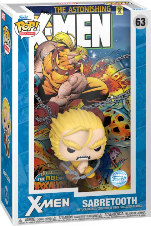 Marvel X-Men The Astonishing X-Men #2 Comic Cover Funko Pop Vinyl: Sabretooth van Funko – cover