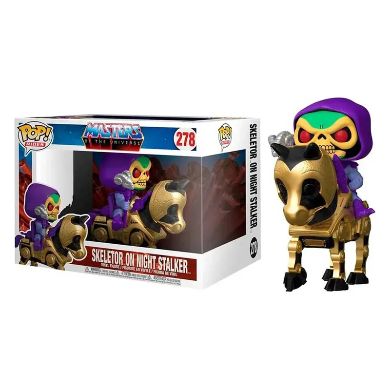 Masters of the Universe Funko Pop Vinyl: Skeletor on Night Stalker van Funko – cover 3 van 3