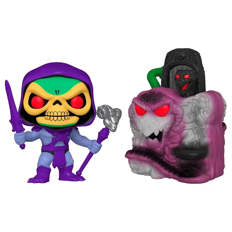 Masters of the Universe Funko Pop Vinyl: Skeletor With Snake Mountain de Funko – jaquette 2 sur 3
