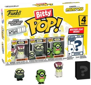 Minions Funko Bitty Pop! 4-Pack: Bride Kevin / Frankenbob / Creature Mel by Funko – cover 1 of 4
