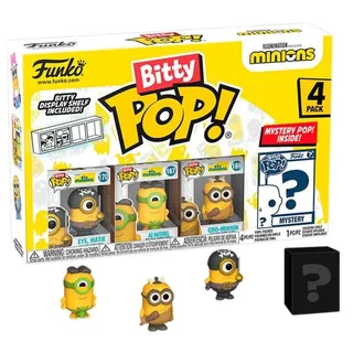 Minions Funko Bitty Pop! 4-Pack: Eye, Matie / Au Naturel / Cro-Minion by Funko – cover 2 of 4