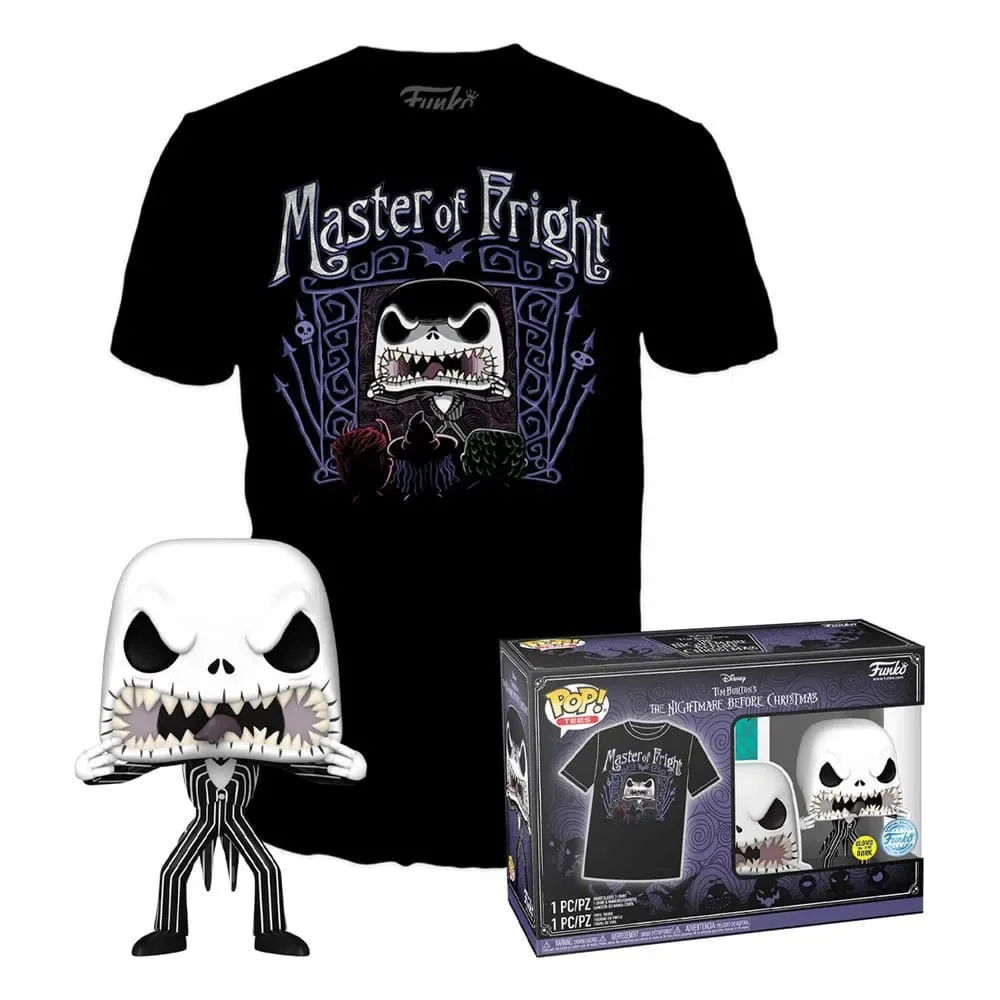 T-shirt à Manches Courtes Skellington Cauchemar Avant Noël Jack de Funko – jaquette
