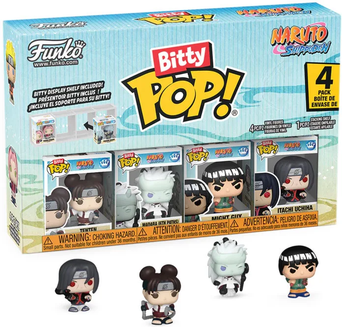 Naruto Shippuden Funko Bitty Pop! 4-Pack: Tenten / Madara / Might Guy / Itachi Uchiha by Funko – cover