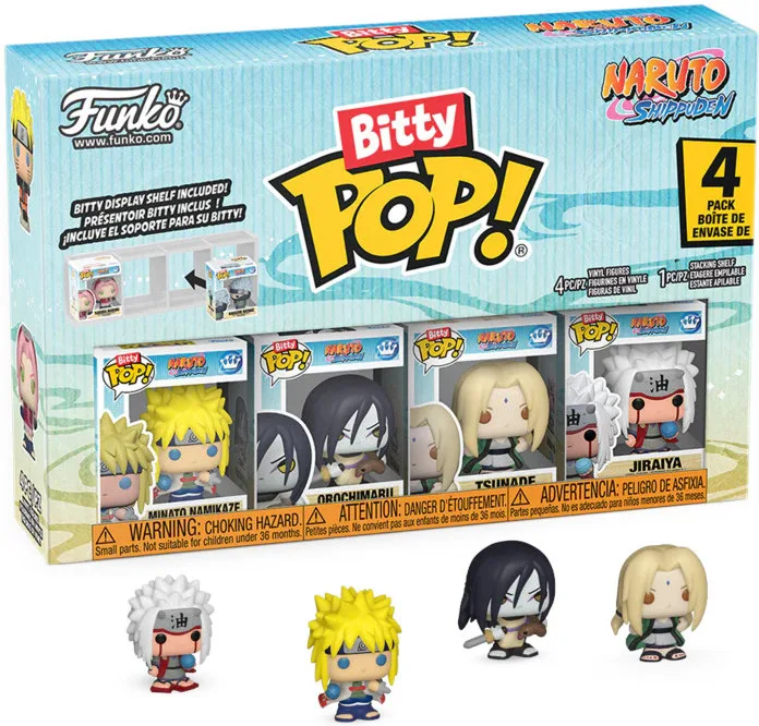 Naruto Shippuden Funko Bitty Pop! 4-Pack: Tsunade / Minato Namikaze / Orochimaru / Jiraya by Funko – cover