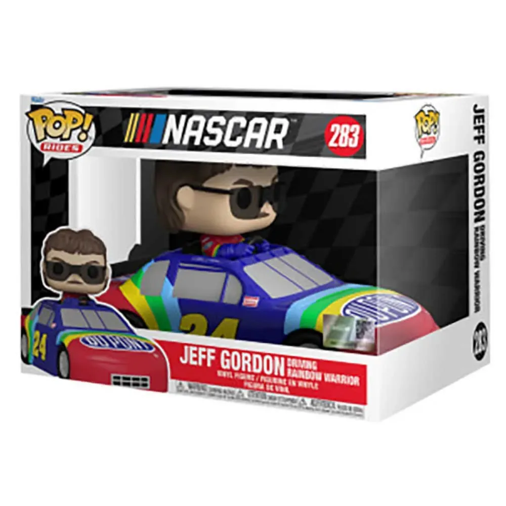 Nascar Jeff Gordon (regenboogkrijger) Voertuigfiguur de Funko – jaquette