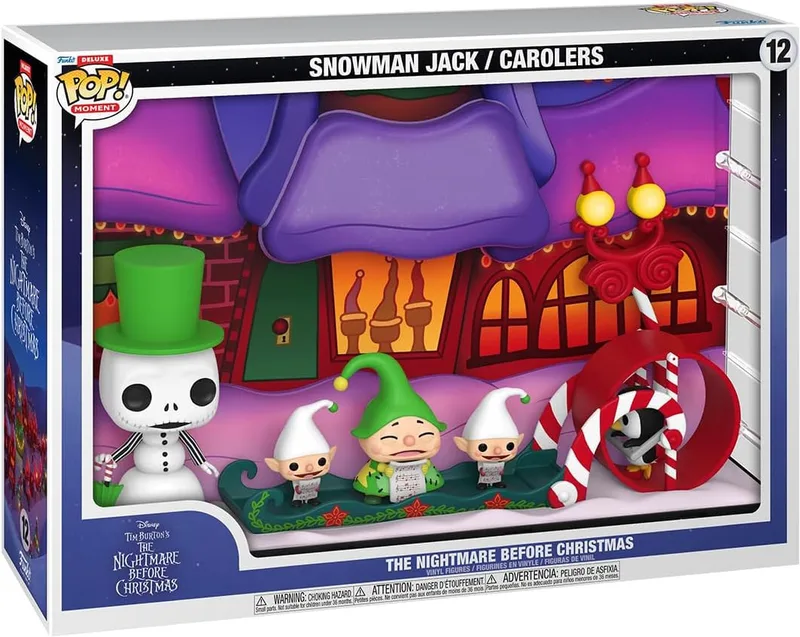 Nightmare Before Christmas Funko Pop! Moment Deluxe Vinyl: Snowman Jack / Carolers van Funko – cover