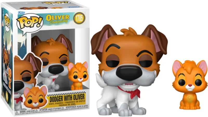 Oliver & Company Funko Pop Vinyl: Dodger with Oliver van Funko – cover