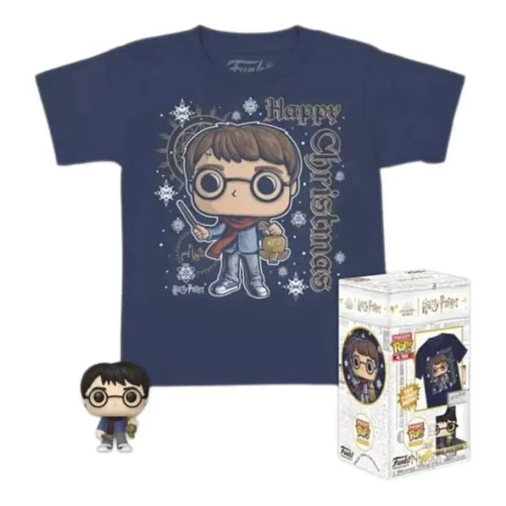Pocket Harry Potter Holiday Harry Sleutelhanger Met T-shirt Met Korte Mouwen van Funko – cover