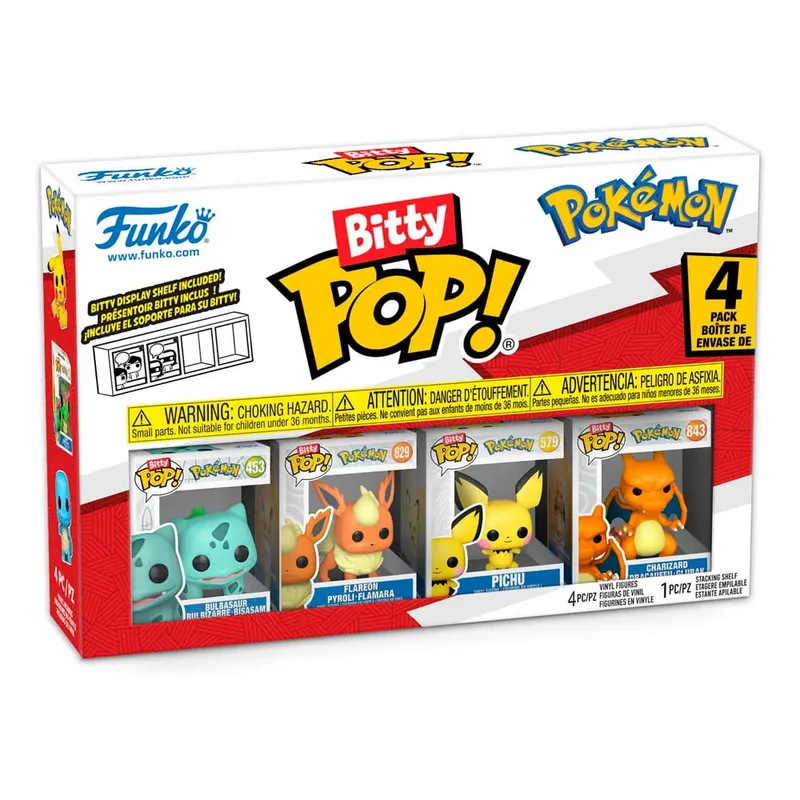 Pokémon Funko Bitty Pop! 4-Pack: Bulbasaur / Flareon / Pichu / Charizard van Funko – cover 4 van 5
