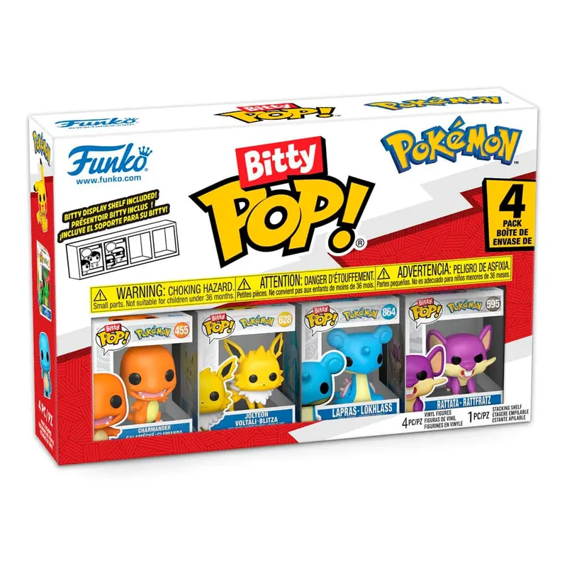 Pokémon Funko Bitty Pop! 4-Pack: Charmander / Jolteon / Lapras / Rattata by Funko – cover 3 of 5