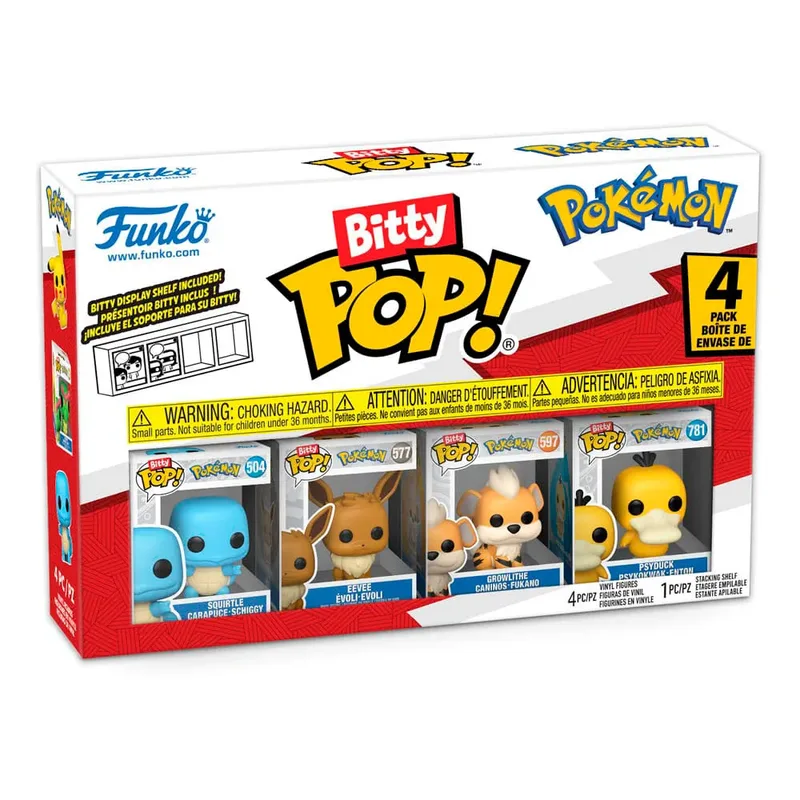 Pokémon Funko Bitty Pop! 4-Pack: Squirtle / Eevee / Growlithe / Psyduck by Funko – cover 3 of 5