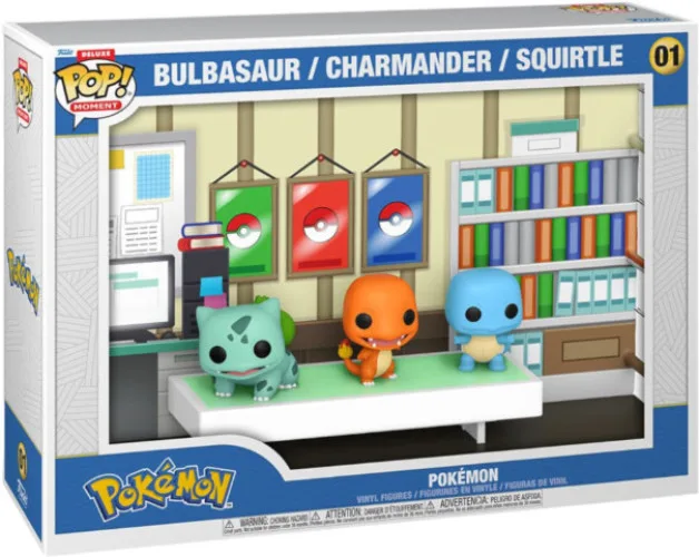 Pokemon Funko Pop! Moment Vinyl: Starters Bulbasaur / Charmander / Squirtle van Funko – cover