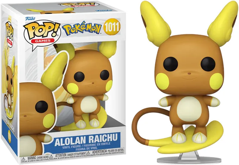 Pokemon Funko Pop Vinyl: Alolan Raichu van Funko – cover 1 van 2