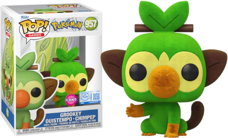 Pokemon Funko Pop Vinyl: Grookey (Flocked) by Funko – cover