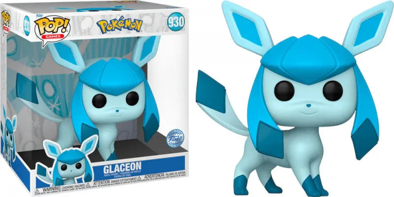 Pokemon Funko Pop Vinyl: Jumbo Size Glaceon de Funko – jaquette 1 sur 3