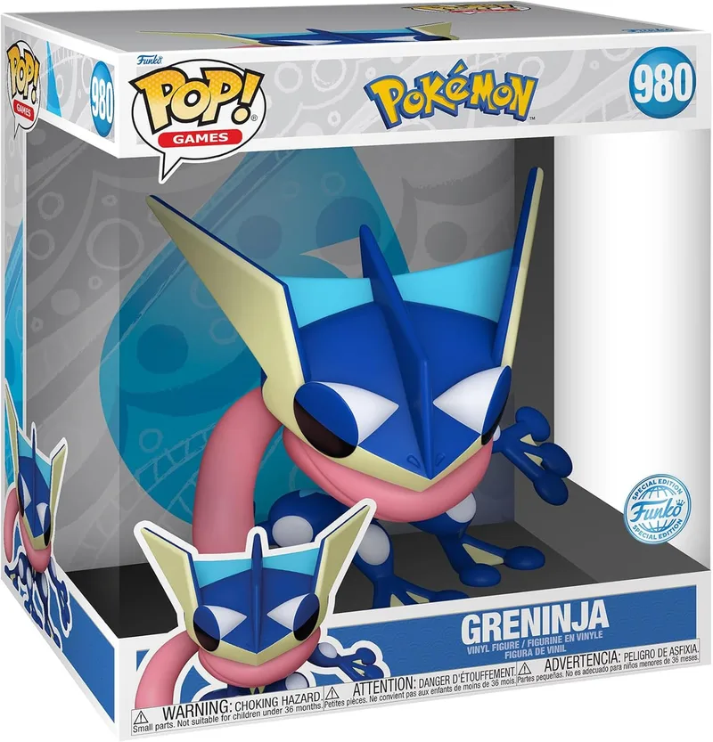 Pokemon Funko Pop Vinyl: Jumbo Size Greninja van Funko – cover 1 van 2