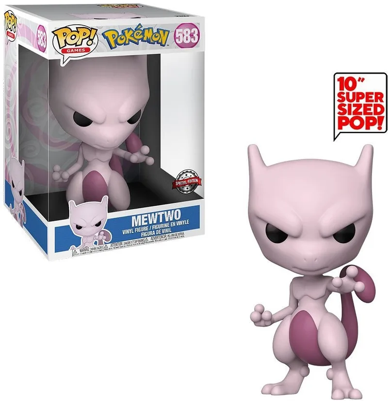 Pokemon Funko Pop Vinyl: Jumbo Size Mewtwo van Funko – cover 1 van 3
