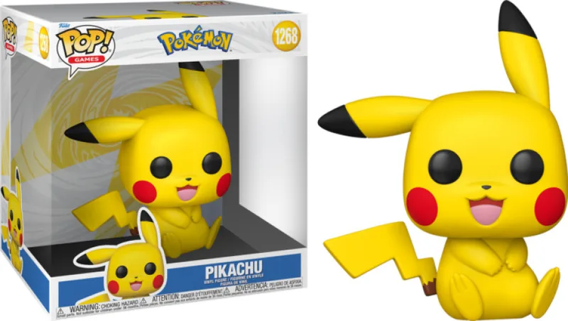 Pokemon Funko Pop Vinyl: Jumbo Size Pikachu Sitting (1268) by Funko – cover