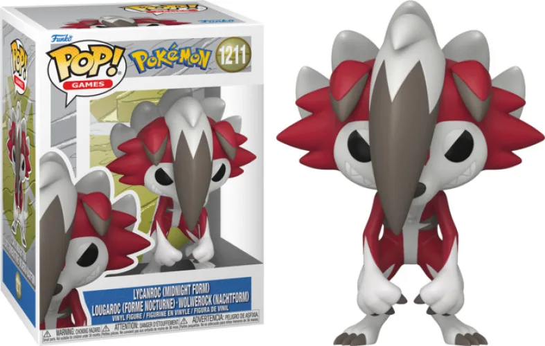 Pokemon Funko Pop Vinyl: Lycanroc Midnight Form (1211) by Funko – cover