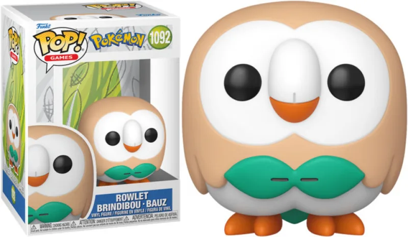 Pokemon Funko Pop Vinyl: Rowlet van Funko – cover 1 van 2