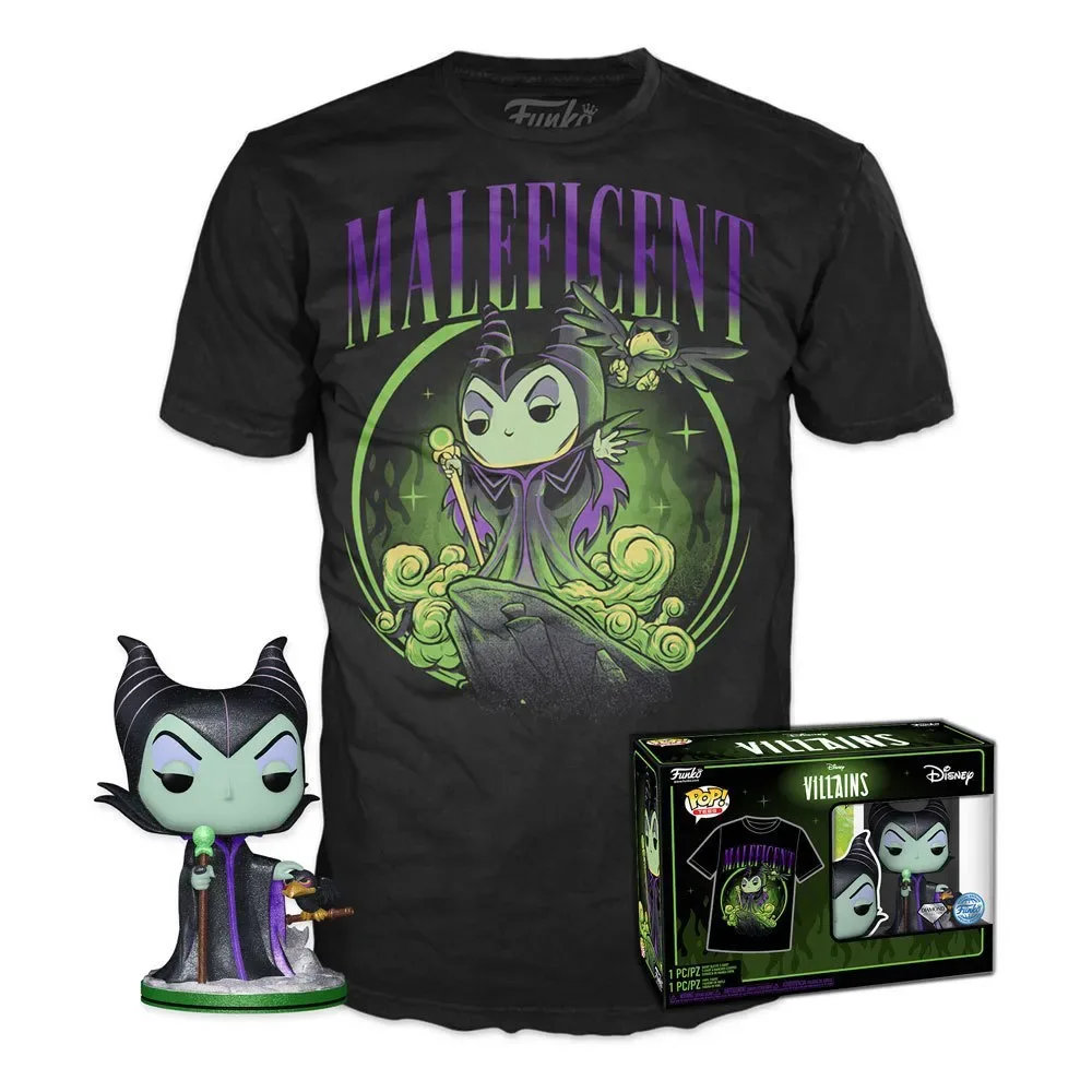 Pop! T-shirt Maléfique à Manches Courtes Méchants Disney de Funko – jaquette