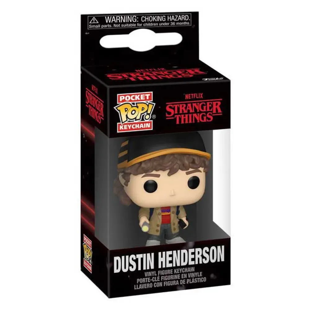 Pop! Stranger Things 5-keychain Dustin Henderson Figuur van Funko – cover