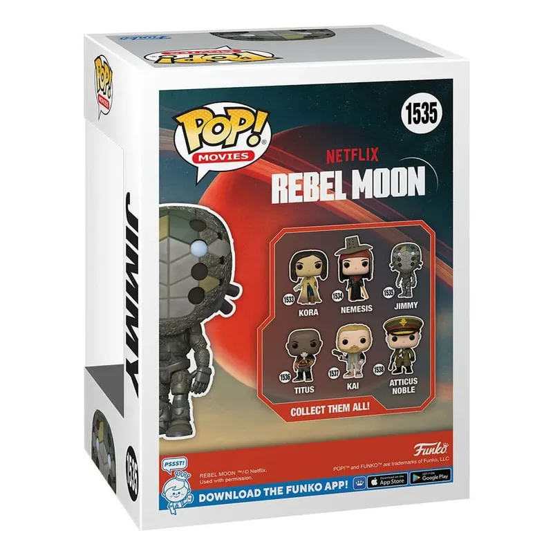 Rebel Moon Funko Pop Vinyl: Jimmy de Funko – jaquette 2 sur 3