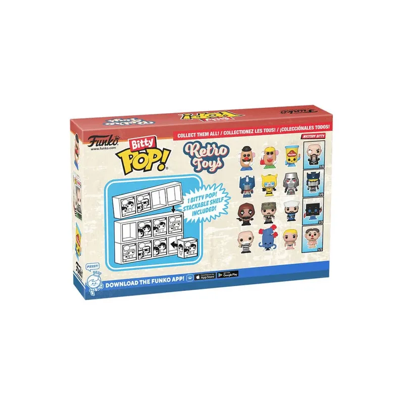 Retro Toys Funko Bitty Pop! 4-Pack: Mr. Monopoly (in Jail) / Barrel of Monkeys / Stretch Armstrong by Funko – cover 3 of 4