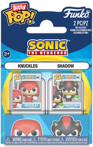 Sonic the Hedgehog Funko Bitty Pop! 2-Pack: Knuckles & Shadow with emerald van Funko – cover 1 van 2