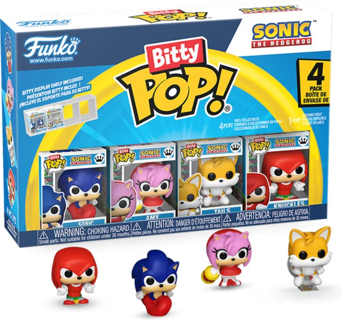 Sonic the Hedgehog Funko Bitty Pop! 4-Pack: Sonic / Amy / Tails / Knuckles van Funko – cover 1 van 3