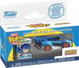 Sonic the Hedgehog Funko Bitty Pop! Rides: Sonic and Speed Star Lightning van Funko – cover 1 van 2
