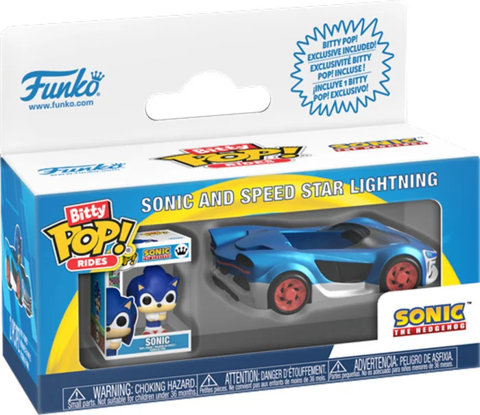 Sonic the Hedgehog Funko Bitty Pop! Rides: Sonic and Speed Star Lightning van Funko – cover 1 van 2