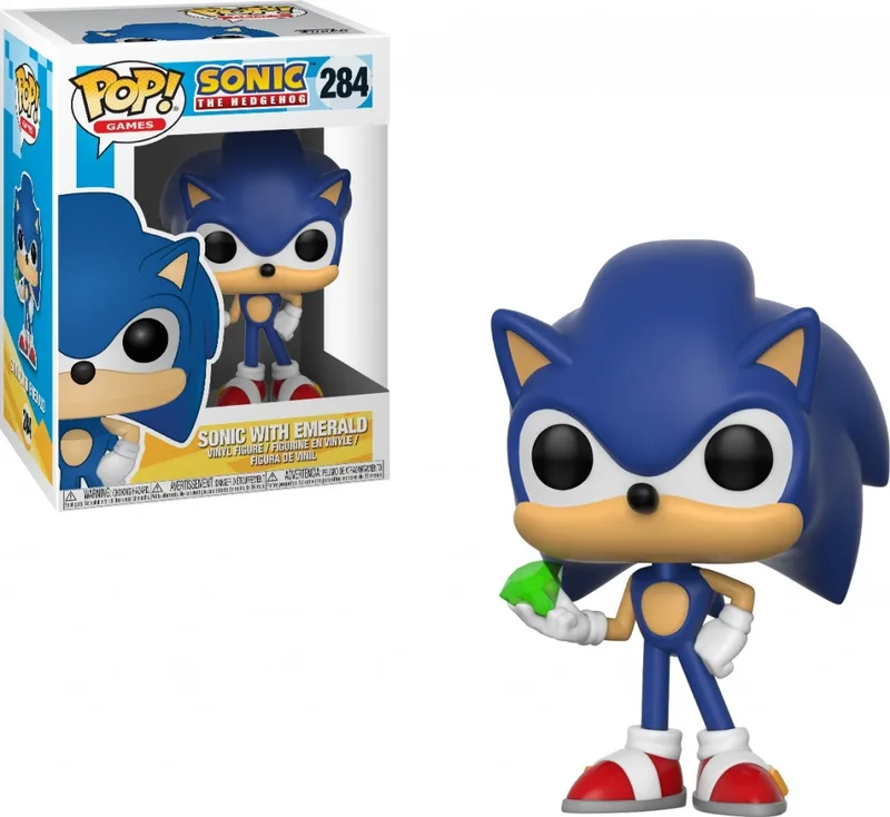 Sonic the Hedgehog Funko Pop Vinyl: Sonic with Emerald van Funko – cover 1 van 2