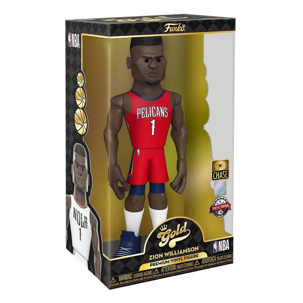 Figurine De Zion Williamson Des Pelicans De La Nba Édition Spéciale Or 30 Cm de Funko – jaquette