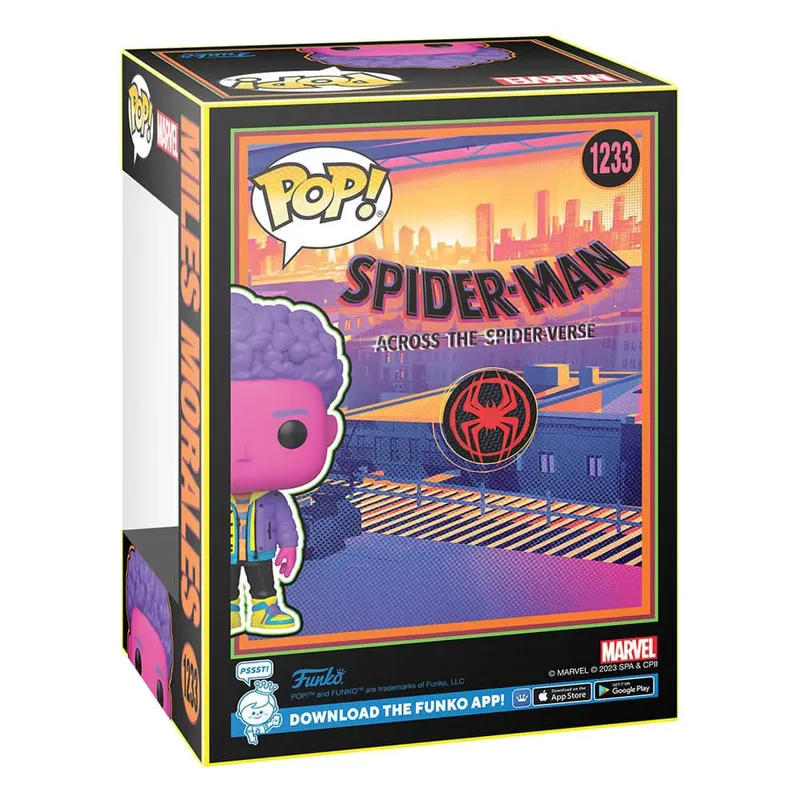 Spider-Man: Across the Spider-Verse Funko Pop Vinyl: Miles Morales (Blacklight) by Funko – cover 2 of 3