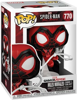Spider-Man Miles Morales Funko Pop Vinyl: Miles Morales Crimson Cowl Suit van Funko – cover 1 van 2