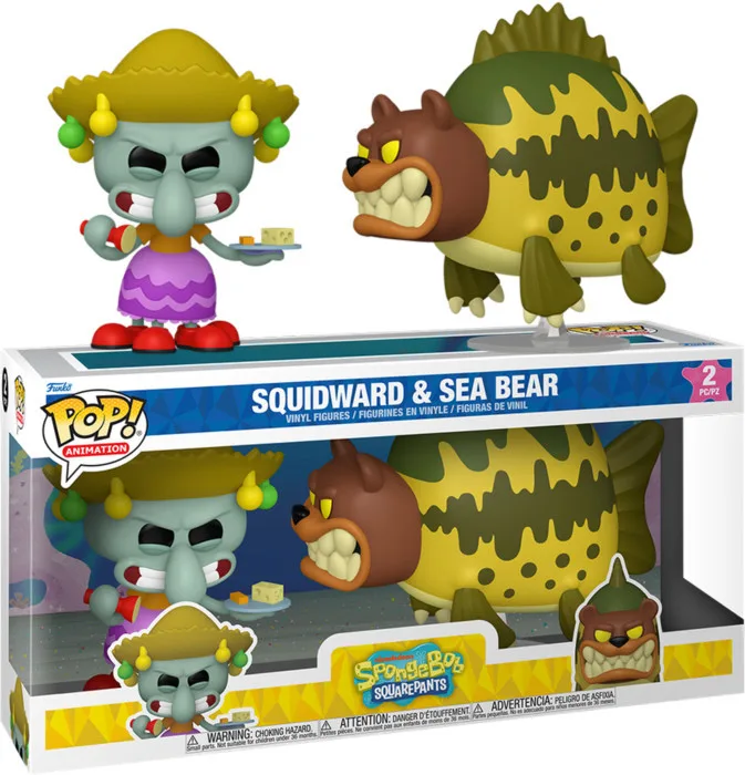 Spongebob Squarepants 2-Pack Funko Pop Vinyl: Squidward & Sea Bear by Funko – cover 1 of 3