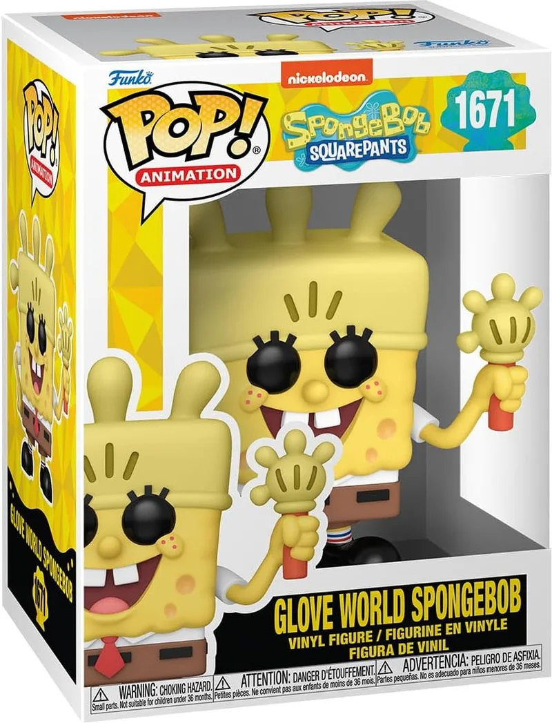 Spongebob Squarepants Funko Pop Vinyl: Glove World Spongebob van Funko – cover 1 van 2