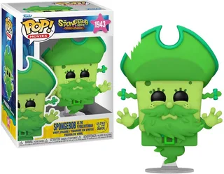 Spongebob Squarepants Funko Pop Vinyl: SpongeBob as the Flying Dutchman (Glow in The Dark) van Funko – cover 1 van 3