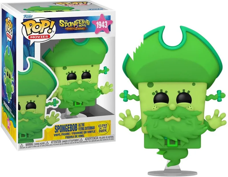 Spongebob Squarepants Funko Pop Vinyl: SpongeBob as the Flying Dutchman (Glow in The Dark) van Funko – cover 1 van 3